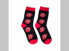 " Rolling Stones " - jazyk - ponožky unisex, materiál 95%polyester 5% elastan univerzálna veľkosť 35-42 farba čierno-bielo-červená